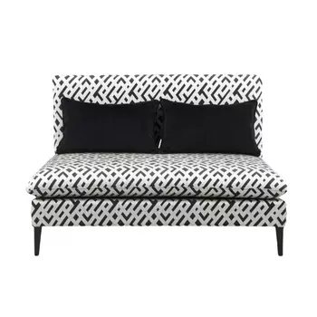 Диван IST-CASA двухместный Пати NH1815, 123х82х71, черно-белый