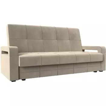 Диван-книжка Гермес лайт (микровельвет бежевый) Лига Диванов 112743