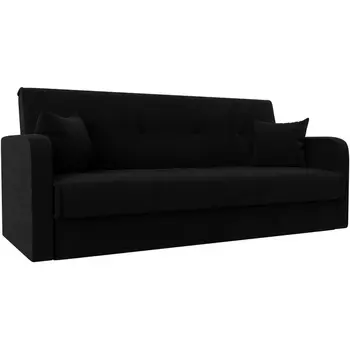 Диван книжка Надежда (микровельвет черный) Лига Диванов 103082