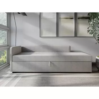 Диван-кровать Arsko Велес Угол левый рогожка серая