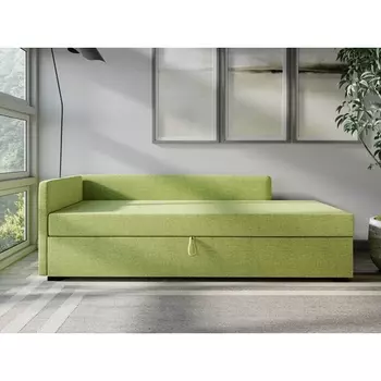 Диван-кровать Arsko Велес Угол левый рогожка зеленая