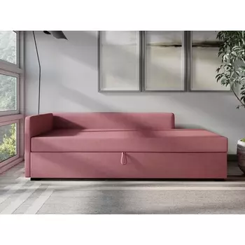 Диван-кровать Arsko Велес Угол левый велюр коралловый