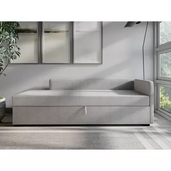 Диван-кровать Arsko Велес Угол правый рогожка серая