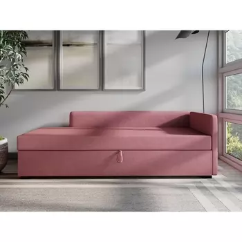 Диван-кровать Arsko Велес Угол правый велюр коралловый