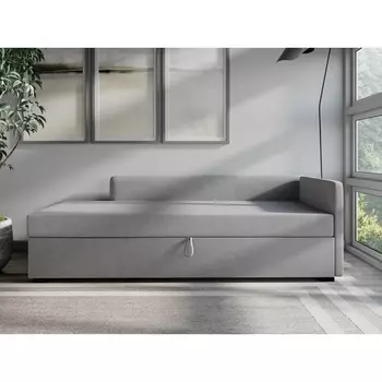 Диван-кровать Arsko Велес Угол правый велюр серый