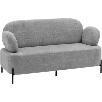 Диван-кровать Stool Group прямой Барнаби велюр светло-серый арт.УТ000040006