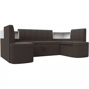 Диван кухонный П-образный Тефида Лига Диванов (Рогожка) арт.125851