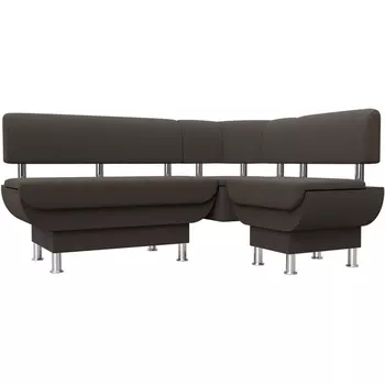 Диван кухонный угловой Альфа правый угол Лига Диванов (Рогожка) арт.123815