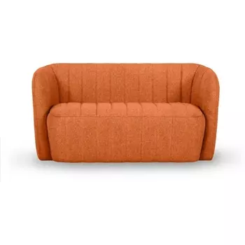 Диван Lecco ОГОГО (арт.745064), (Ткань,Рогожка/Оранжевый) ОГОГО Обстановочка!