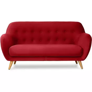 Диван Loa 2-местный ОГОГО (арт.471116), (Ткань/Бордовый) ОГОГО Обстановочка!