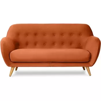 Диван Loa 2-местный ОГОГО (арт.471117), (Ткань/Оранжевый) ОГОГО Обстановочка!