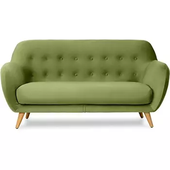 Диван Loa 2-местный ОГОГО (арт.471121), (Ткань/Зеленый) ОГОГО Обстановочка!