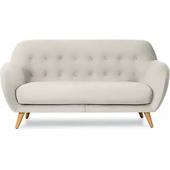 Диван Loa 2-местный ОГОГО (арт.471125), (Ткань/Белый) ОГОГО Обстановочка!