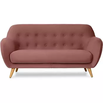 Диван Loa 2-местный ОГОГО (арт.664749), (Ткань/Бордовый) ОГОГО Обстановочка!