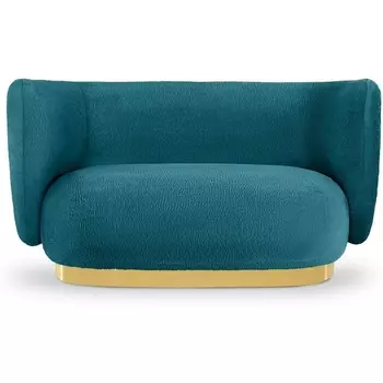 Диван Lucca 2-х местный ОГОГО (арт.853141), (Искусственный мех/Бирюзовый) ОГОГО Обстановочка!