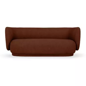 Диван Lucca ОГОГО (арт.786879), (Ткань,Рогожка,Букле/Терракотовый) ОГОГО Обстановочка!