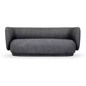 Диван Lucca ОГОГО (арт.786880), (Букле,Ткань,Рогожка/Темно-серый) ОГОГО Обстановочка!