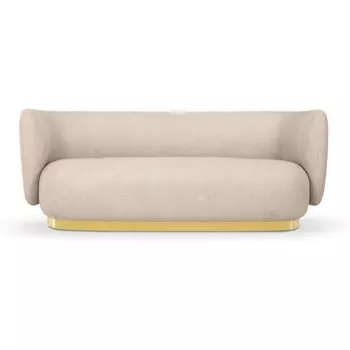 Диван Lucca ОГОГО (арт.851840), (Ткань,Рогожка,Букле/Бежевый) ОГОГО Обстановочка!