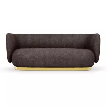 Диван Lucca ОГОГО (арт.852274), (Рогожка,Букле,Ткань/Коричневый) ОГОГО Обстановочка!