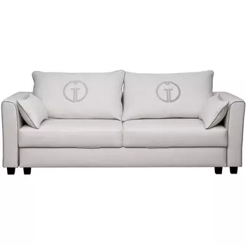 Диван Marco трехмест. раскл., св.серый Koza2601-ECRU+Nev21 225*102*92см Garda Decor арт.MARCO-Koza2601-ECRU+Nev21