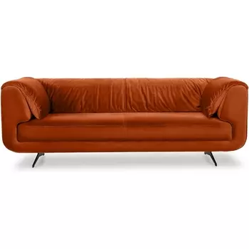 Диван Marsala ОГОГО (арт.640271), (Велюр/Оранжевый) ОГОГО Обстановочка!