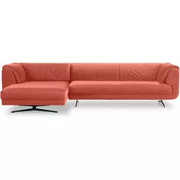 Диван Marsala угловой левый ОГОГО (арт.649315), (Велюр/Оранжевый) ОГОГО Обстановочка!