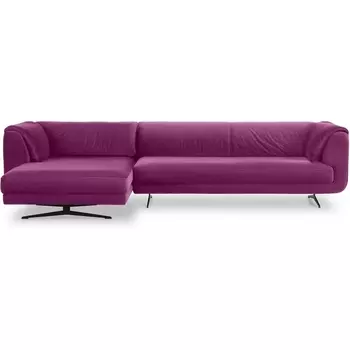 Диван Marsala угловой левый ОГОГО (арт.649316), (Велюр/Розовый) ОГОГО Обстановочка!