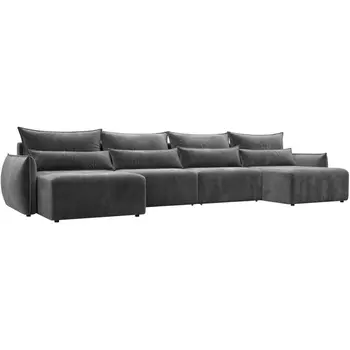 Диван П-образный Лига-051 НПБ Лонг Лига Диванов (Велюр) арт.128693