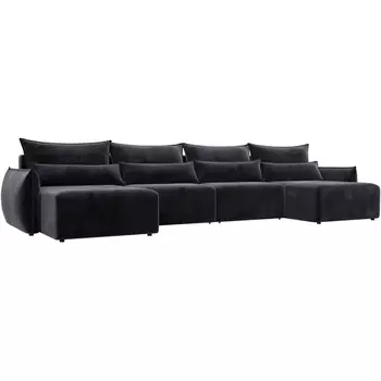 Диван П-образный Лига-051 НПБ Лонг Лига Диванов (Велюр) арт.128694