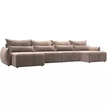 Диван П-образный Лига-051 НПБ Лонг Лига Диванов (Велюр) арт.128691