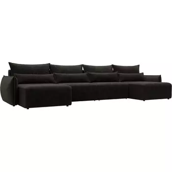 Диван П-образный Лига-051 НПБ Лонг Лига Диванов (Велюр) арт.128738