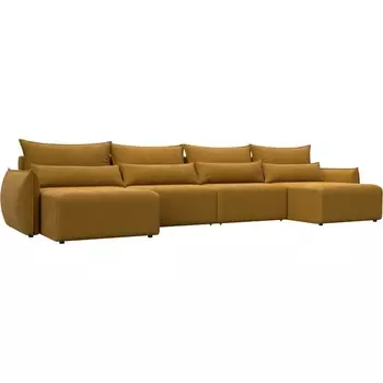 Диван П-образный Лига-051 НПБ Лонг Лига Диванов (Велюр) арт.128734