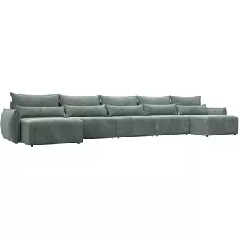 Диван п-образный Лига-051 НПБ МегаЛонг Лига Диванов (Велюр) арт.128745