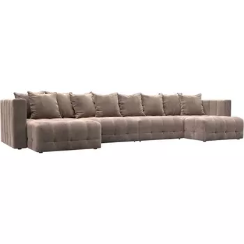 Диван П-образный Лига-052 НПБ Лонг Лига Диванов (Велюр) арт.128841