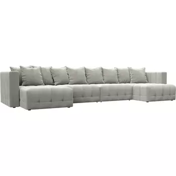 Диван П-образный Лига-052 НПБ Лонг Лига Диванов (Велюр) арт.128840