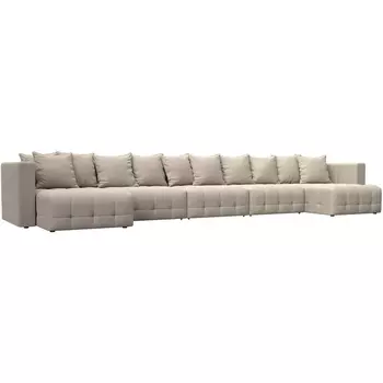 Диван П-образный Лига-052 НПБ МегаЛонг Лига Диванов (Велюр) арт.128867