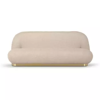 Диван Pacha ОГОГО (арт.805247), (Букле,Искуственный мех/Бежевый,Золотой) ОГОГО Обстановочка!