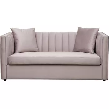 Диван Paolo двухместн.раскл. велюр беж. Colt1001 182*90*78см,2 под. Garda Decor арт.PAOLO180-2K-Colt1001