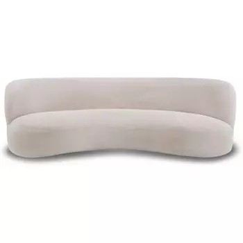 Диван Patti 2400 ОГОГО (арт.611667), (Мех/Белый) ОГОГО Обстановочка!