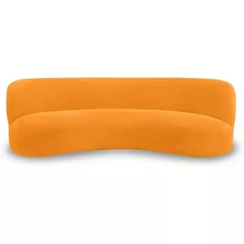 Диван Patti 2400 ОГОГО (арт.853227), (Мех/Оранжевый) ОГОГО Обстановочка!