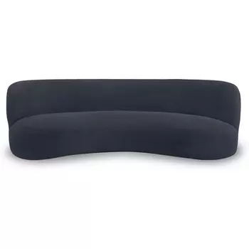 Диван Patti 2400 ОГОГО (арт.853231), (Мех/Черный) ОГОГО Обстановочка!