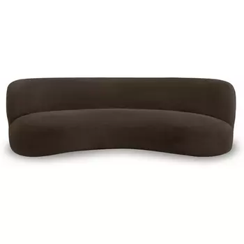 Диван Patti 2400 ОГОГО (арт.853235), (Мех/Черный) ОГОГО Обстановочка!