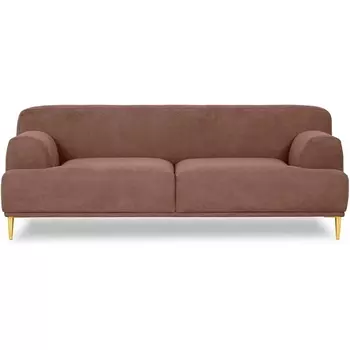 Диван Portofino 2-х местный ОГОГО (арт.604091), (Рогожка/Коричневый) ОГОГО Обстановочка!