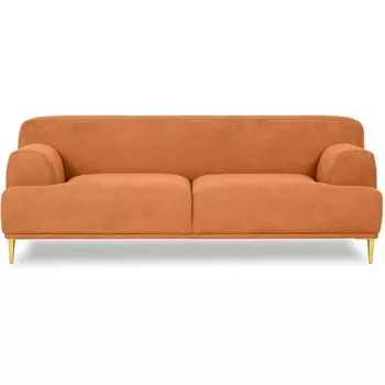 Диван Portofino 2-х местный ОГОГО (арт.604103), (Рогожка/Оранжевый) ОГОГО Обстановочка!