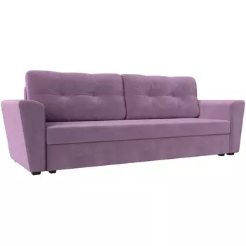 Диван прямой Амстердам лайт (микровельвет сиреневый) Лига Диванов 112440
