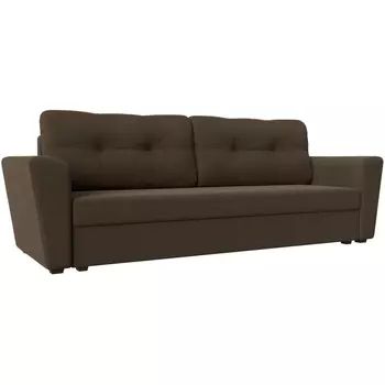 Диван прямой Амстердам лайт (рогожка коричневая) Лига Диванов 112444