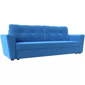 Диван прямой Амстердам лайт (велюр голубой) Лига Диванов 112428