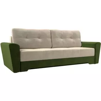 Диван прямой Амстердам (Микровельвет бежевый) Лига Диванов 113810