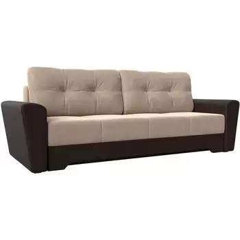 Диван прямой Амстердам (Велюр бежевый) Лига Диванов 113798