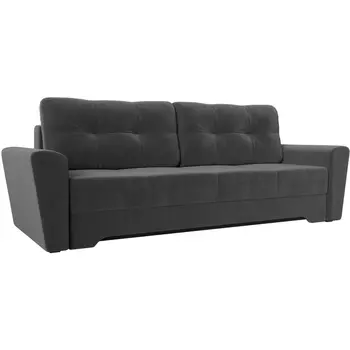 Диван прямой Амстердам (велюр серый) Лига Диванов 105053